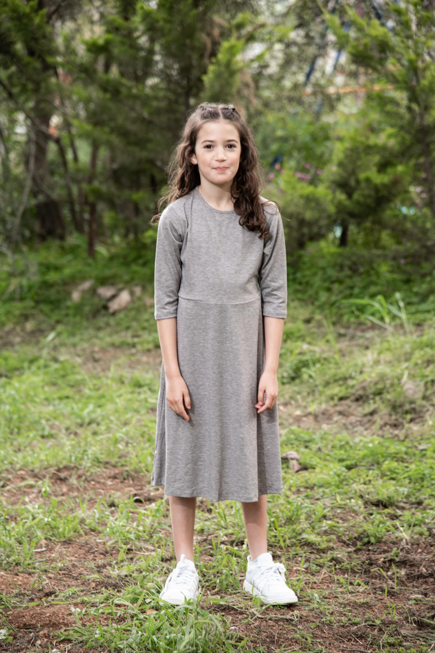 פטרול | בגדי ילדות - שמלות טריקו - שמלת צופיה