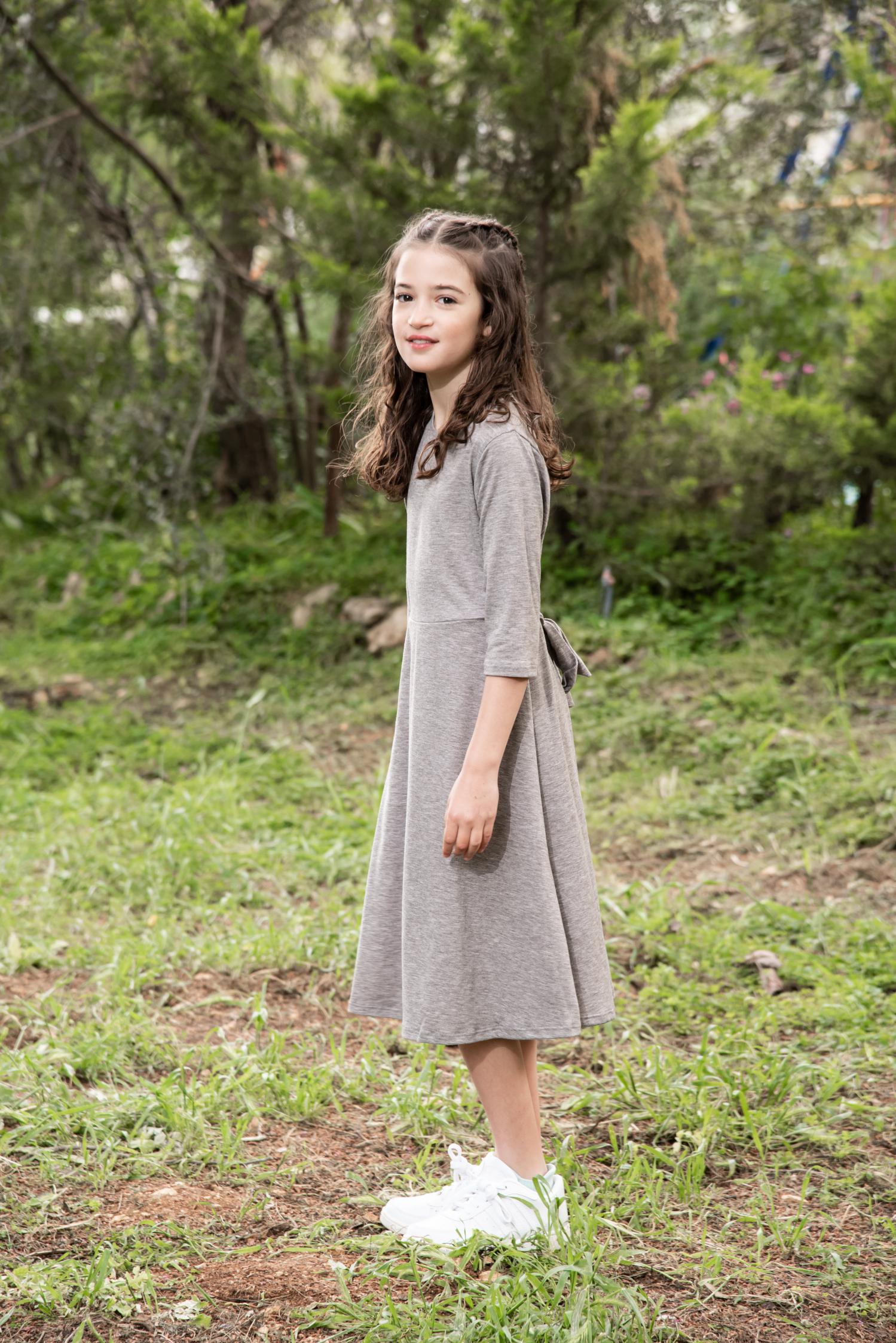 פטרול | בגדי ילדות - שמלות טריקו - שמלת צופיה