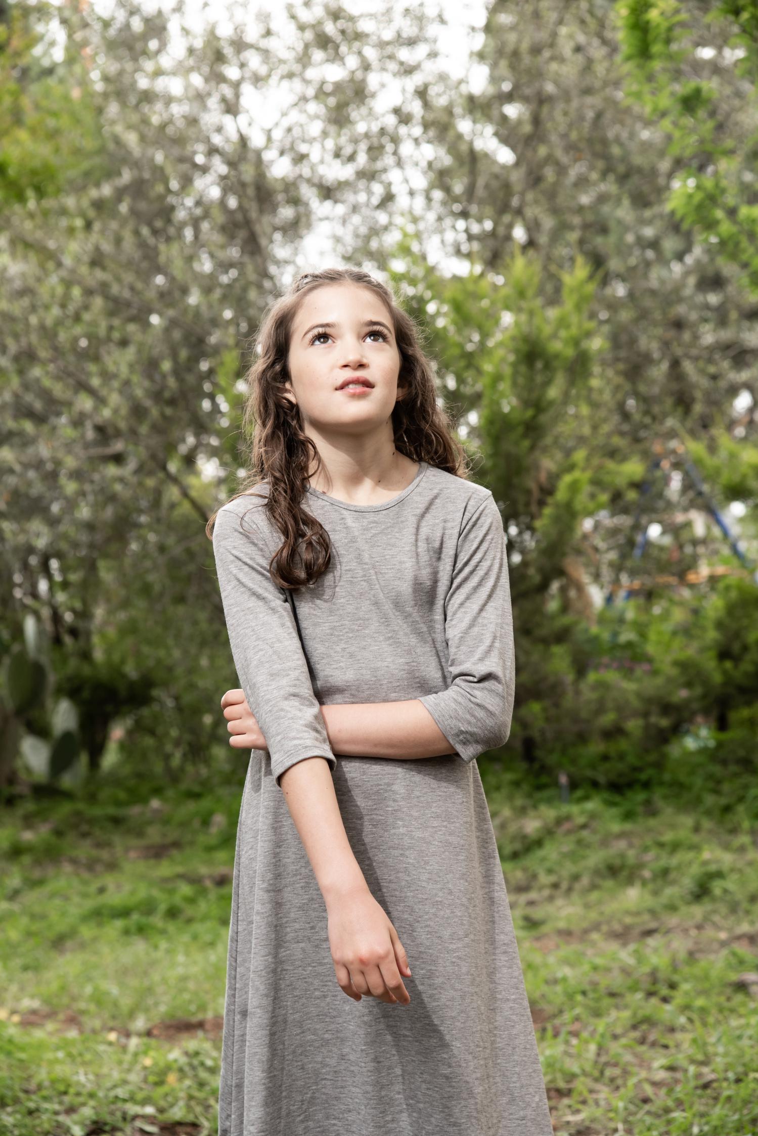 פטרול | בגדי ילדות - שמלות טריקו - שמלת צופיה