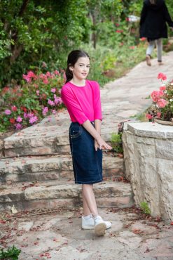 חצאית ג'ינס שמרית 10-20