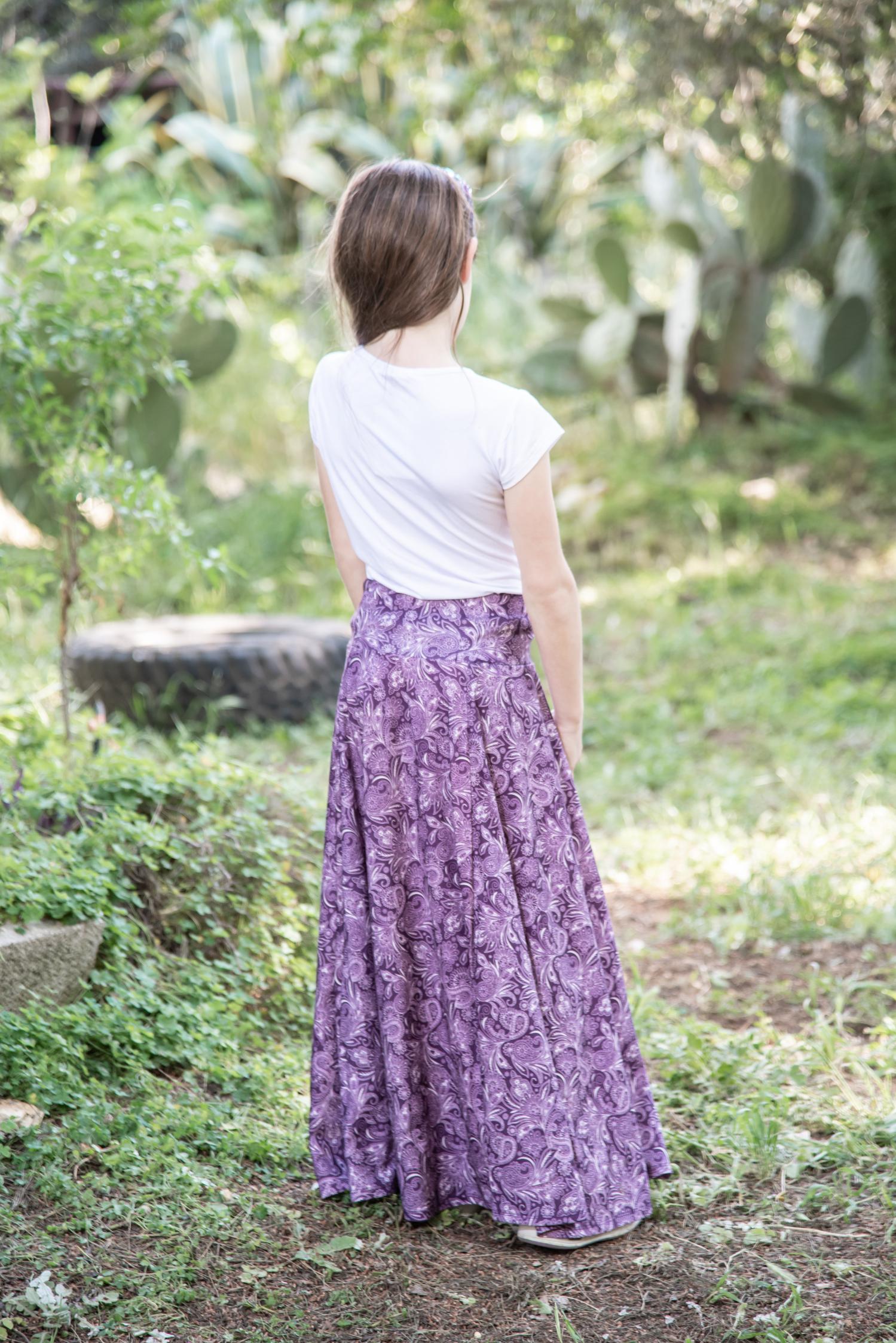 פטרול | חצאיות לילדות - חצאית מישלן מקסי