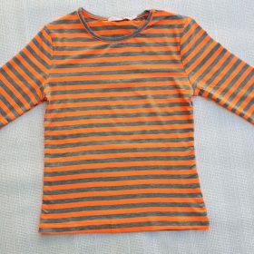 חולצת ניאון כתום אפור