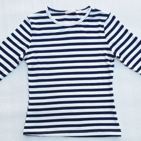 חולצת ניאון לבן כחול