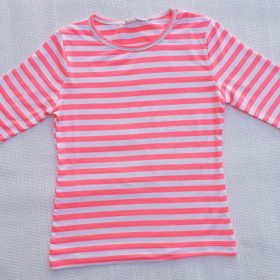 חולצת ניאון קורל זוהר לבן