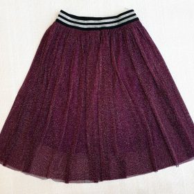 חצאית אמיליה סגול חציל נצנצים