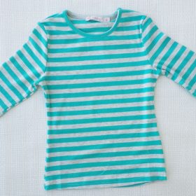 חולצת נופך מנטה-אפור