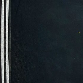 חצאית טוהר שחור פס כסף