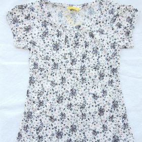 טופ רננה הדפס 2 אפור