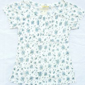 טופ רננה הדפס 6 לבן