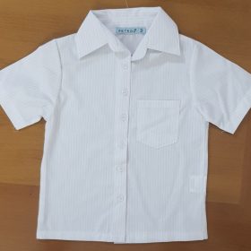 לבן פס תכלת בינוני פלוס