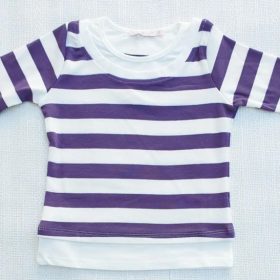 חולצת אדוה סגול לבן